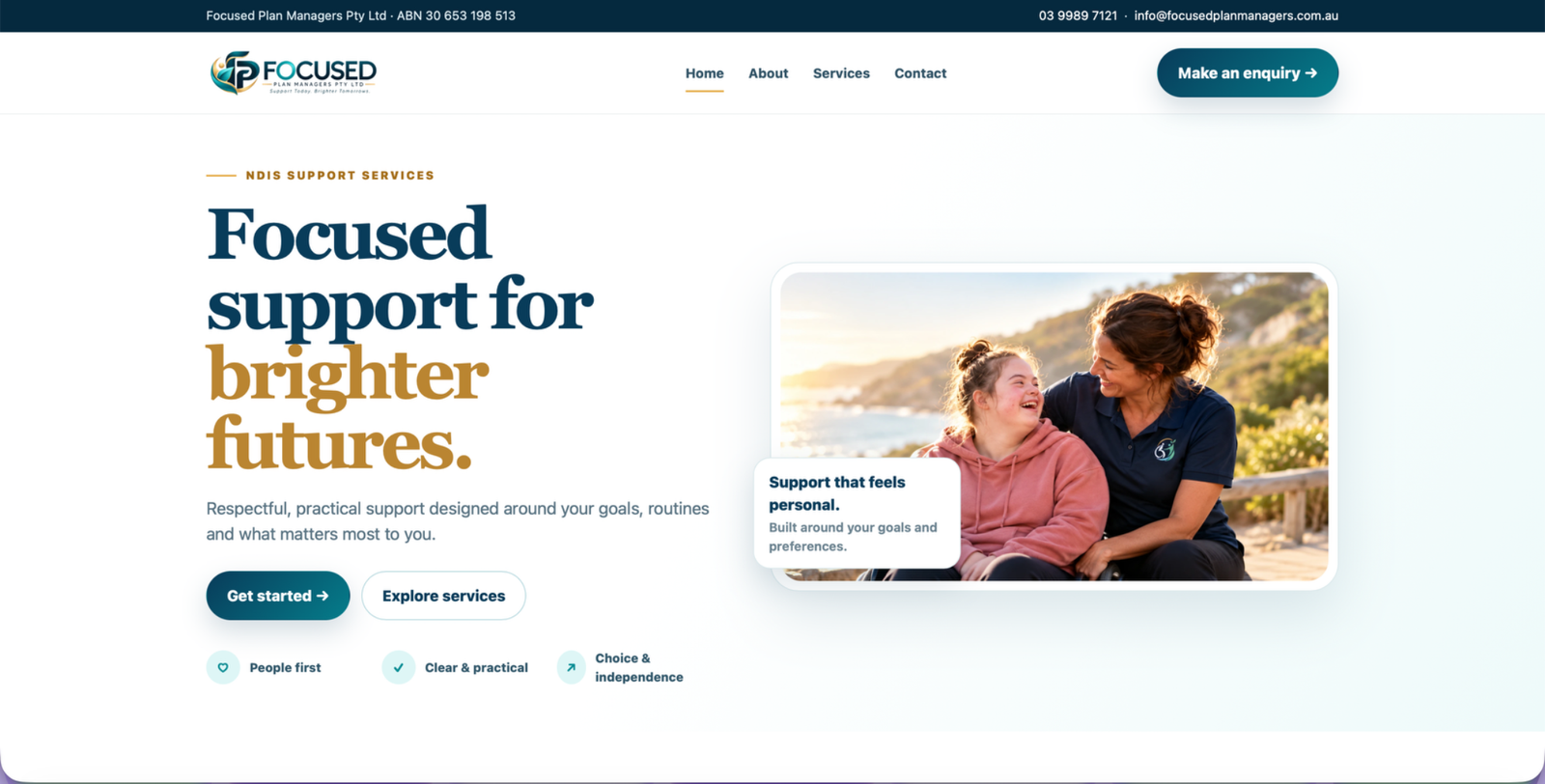 Focused Plan Managers website