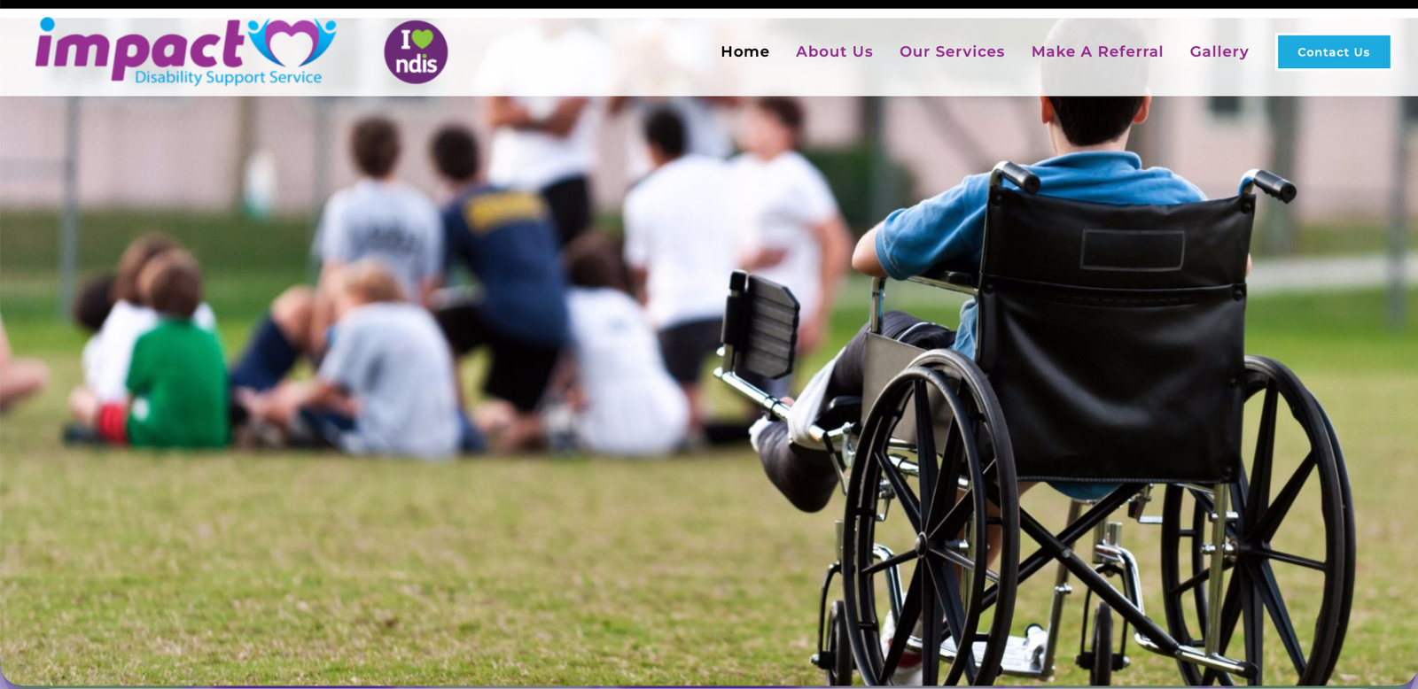 Impact Care website